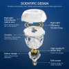 SANSI 4 Pack LED Light Bulb 2500LM 18W(150W Equiv) Daylight