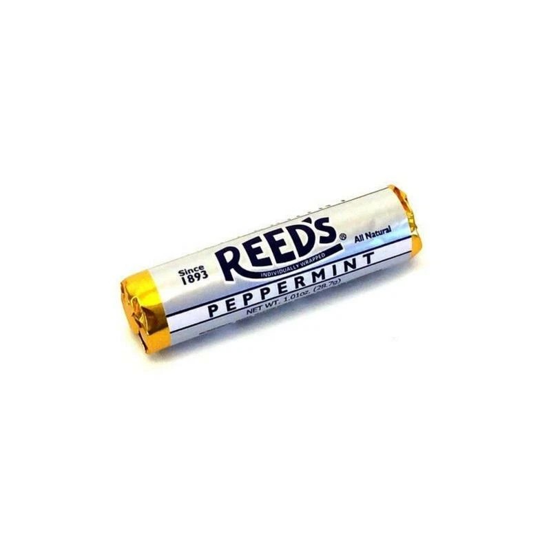 REED'S PEPPERMINT HARD CANDY 7 PIECE ROLL - (3 ROLLS)