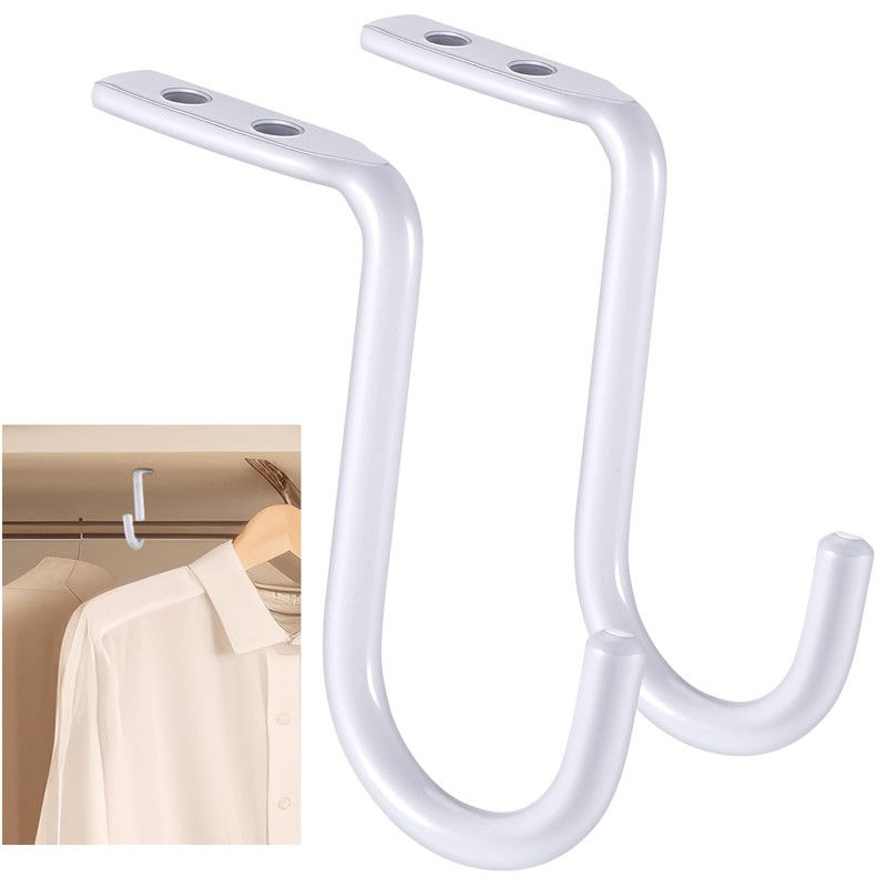 Gisafai 2 Pcs Closet Rod Center Support 1 Inch Heavy