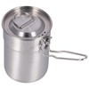 Outdoor Coffee Maker Cup 1L Camping Cooking Pot with Foldable