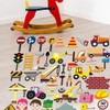 BEUNITONE 46 Pcs Construction Team Felt Board Stories Pieces Set