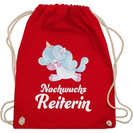 Shirtracer - Gym Bag Backpack - Horses - Bags - Junior Rider, 02 Red