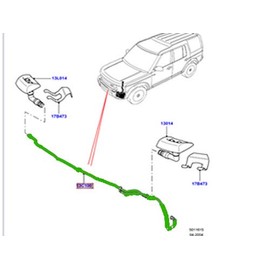 GENUINE LAND ROVER HEADLAMP WASHER JET HOSE LR3 DNH000142 NEW