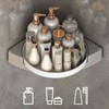 Shower Caddy Corner Rotate Wall Mount Easy Install Modern Plastic
