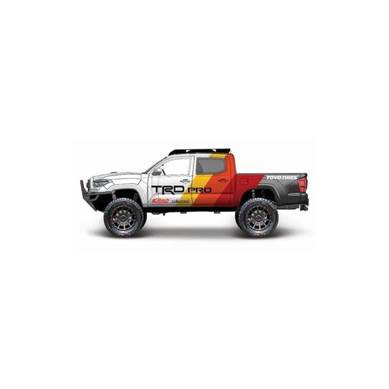 Maisto MS32546TRD 1/27 Toyota Tacoma TRD Pro White/Red/Black Finished Product