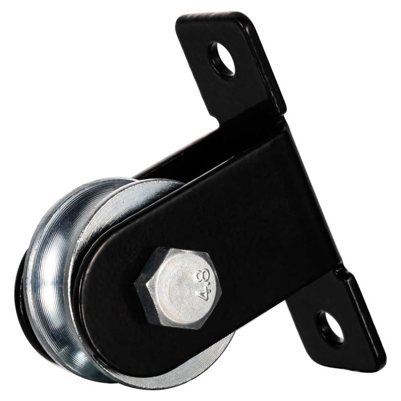 SHINIYUKI Black Pulley Wheel, Small Wall Mount Cable Pulley System