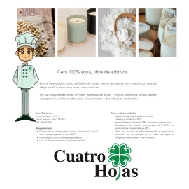 Wolden Wax Cera Para Velas Decorativas 100% Soya 2.5 Kg.