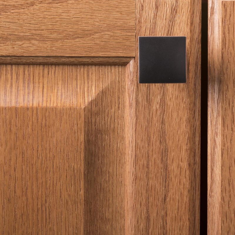 Hickory Hardware Studio Collection Knob 1-1/4 Inch Square Oil-Rubbed Bronze