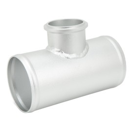 Universal 50mm V Band BOV Flange 3in Pipe OD Secure Clamping Aluminum Silver for All 50mm Blow Off Valve