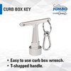 JUMBO Curb Box Key Wrench, Stainless Steel Water Valve Shut