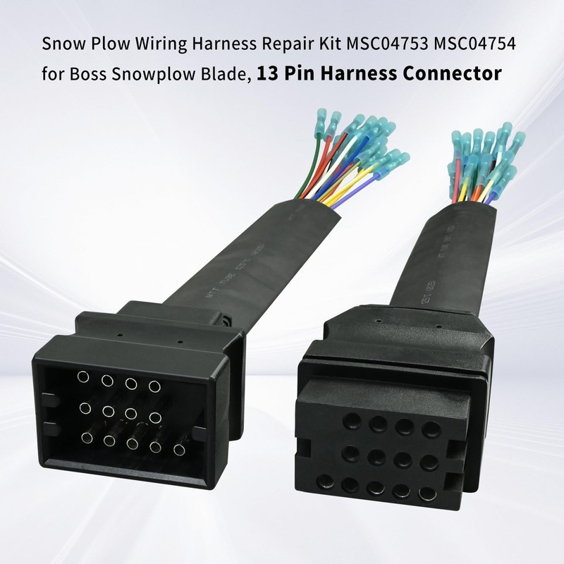 Vanshly Snow Plow Wiring Harness Repair Kit MSC04753 MSC04754 for