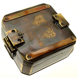 Medieval Replicas SOLID Brass Brunton 3 inch Compass Collectibles Compass Gift Item POCKET COMPASS