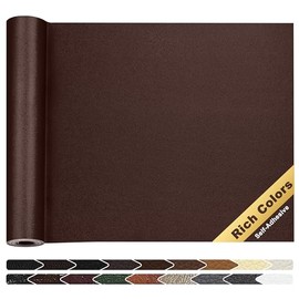 KING MOUNTAIN Leather Repair Patch,16 x 60 Inches self Adhesive Leather Repair Tape for Damaged Leather Furniture, Sofa Seating,Car Seats, Leather GoodsÔºàCoffee BrownÔºâ