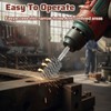 5 Pcs 1" Bore Brush for Drill Stainless Steel Round