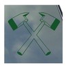 Crossed Axes Vinyl Sticker Decal Firefighter Crew Smoke Jumpers Wildland