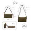Giselle Women's Shoulder Bag, Wallet, Shoulder Bag, 3-Way Clutch Pochette,