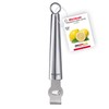 Westmark Zitronenschaber/Zestenreißer mit Kanneliermesser, Länge: 17,5 cm, Rostfreier Edelstahl, Glory,