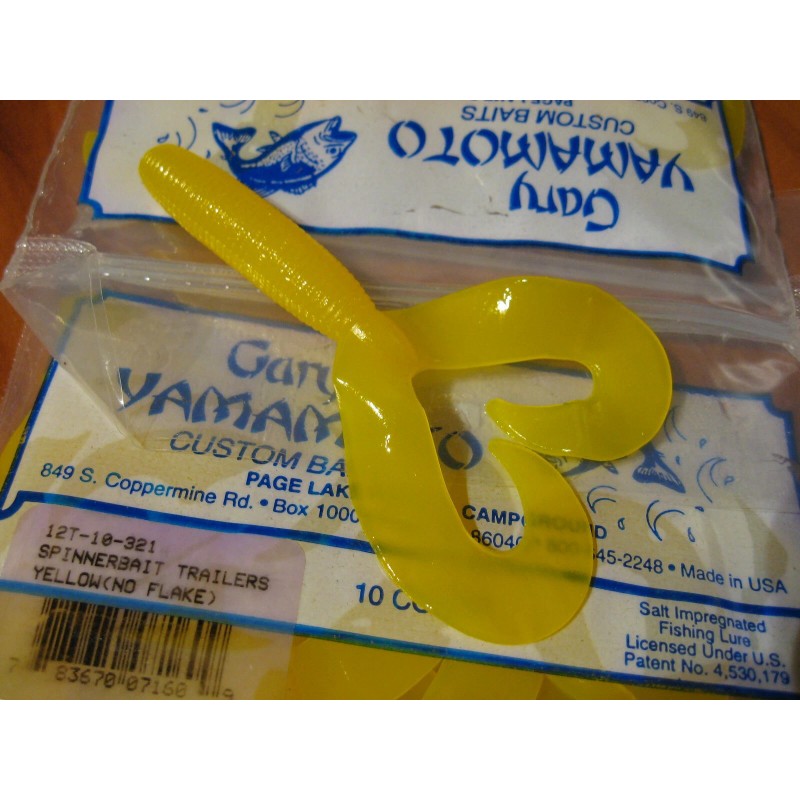 Gary Yamamoto Fishing Baits 4" Saltwater Spinnerbait Trailer Grub /
