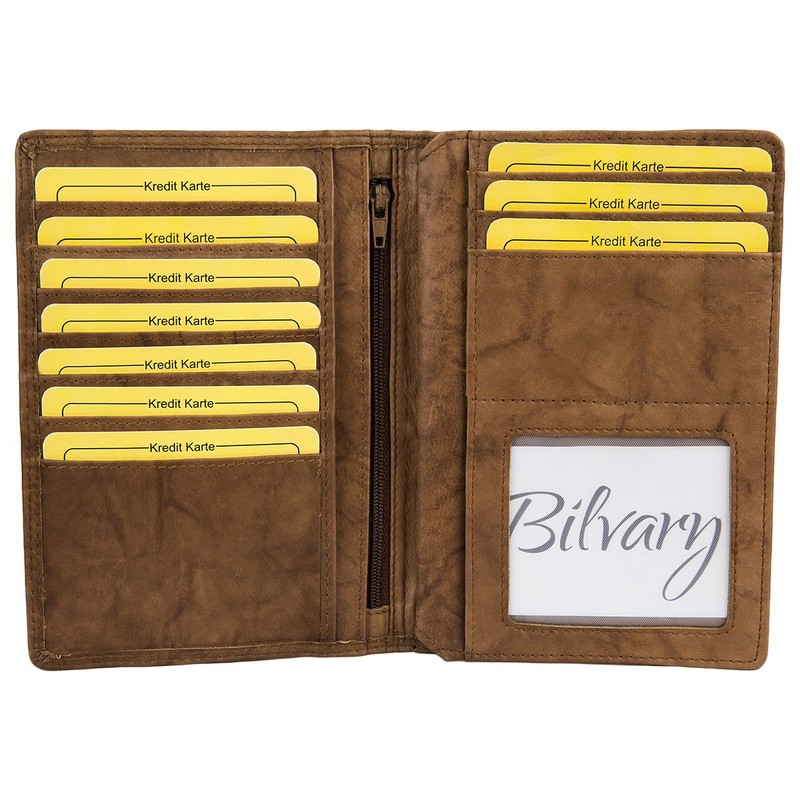 Leather Card Case Credit Card Case Large New Tan, tan