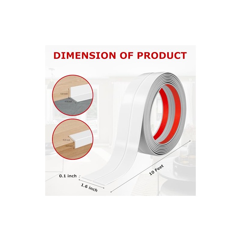 Flexible Wall Corner Protector Moulding Trim Peel and Stick Wall