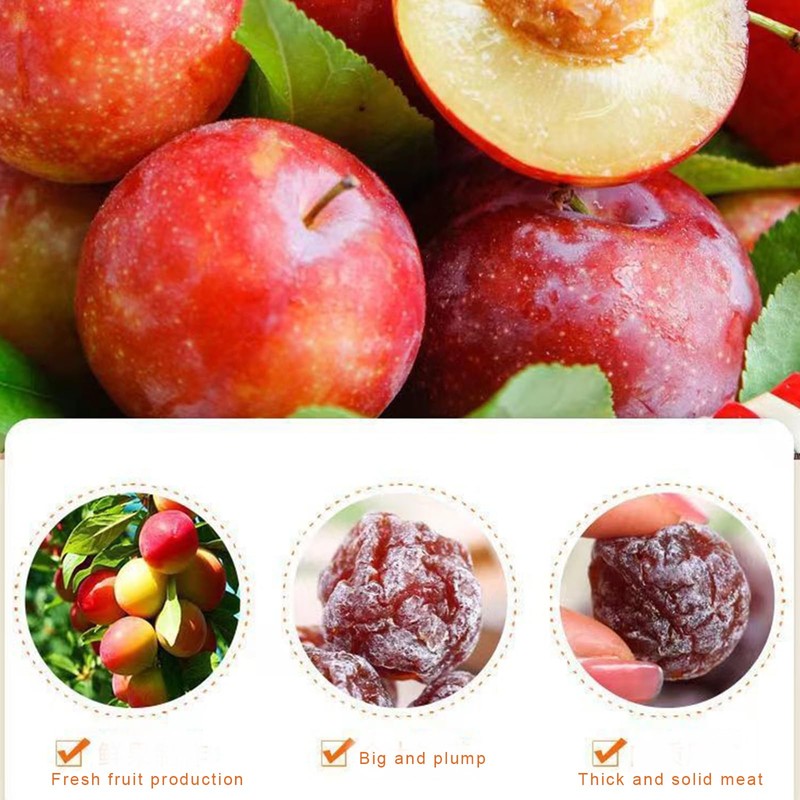 Plums Dried 12.98oz/368g，Korean style dried plums ，Sour and sweet dried