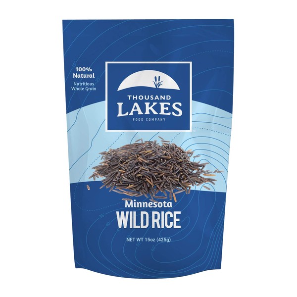 Thousand Lakes Minnesota Grown Wild Rice - 15 ounces | 100% Wild Rice | All Natural