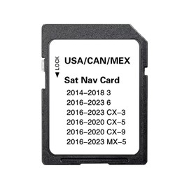 Updated Navigation SD Card with The Latest Map Version, Compatible with 3 6 CX-3 CX-5 CX-9 MX-5 2014-2023 (USA/Canada/Mexico) New Maps