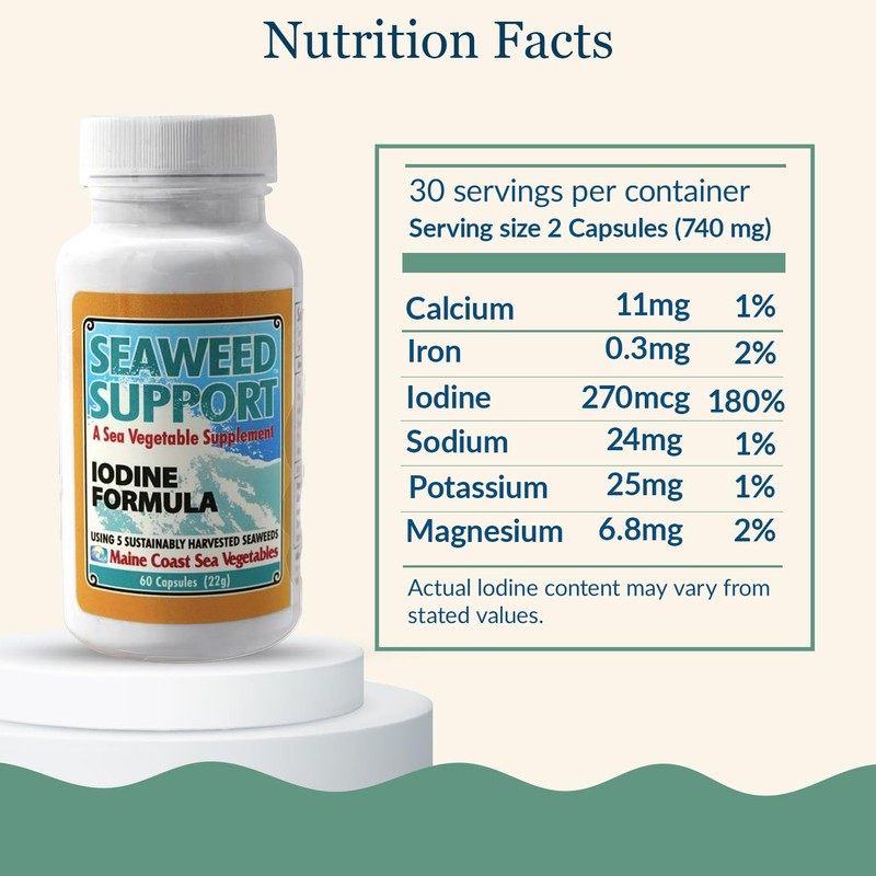 Maine Coast Sea Vegetables Seaweed Support Iodine Formula | Source