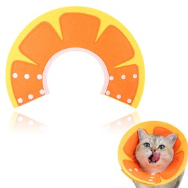1 Piece Cat Collar, Adjustable Collar, Cat Recovery, Prevents Licking Wounds, for Cats, Puppies, Small Dogs, 16-19 cm (S)
