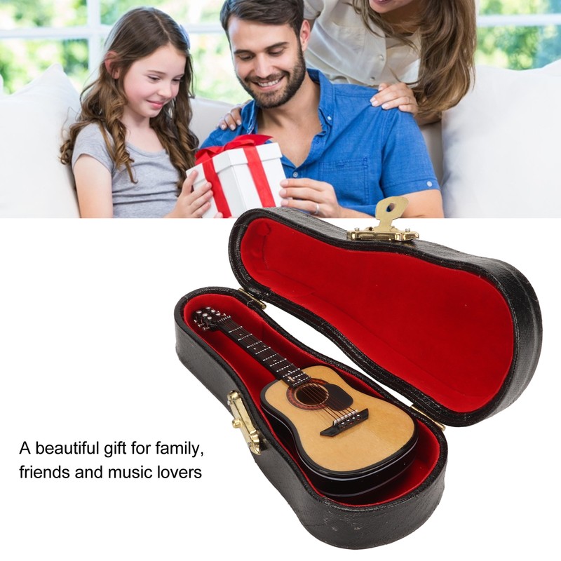 Musical Instrument Lapel Pin Guitar Shaped Miniature Instrument Lapel Brooch