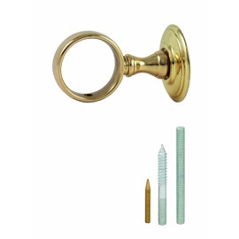 Chapuis AR00 Brass Wall Ring 35 mm Diameter for 32 mm Diameter Rope Polished and Varnished