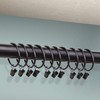 Rod Desyne 2 inch Curtain Rings w/Clip, Black