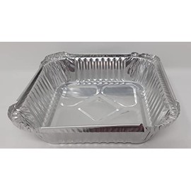 Aluminium Foil 6" Square Roasting Oven Baking Dish Tray BBQ 158x158x33mm 520cc (20)