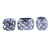 KONMAY Carved Spacer Beads 20pcs 10.0x6.0mm Antique Silver Flat Hole