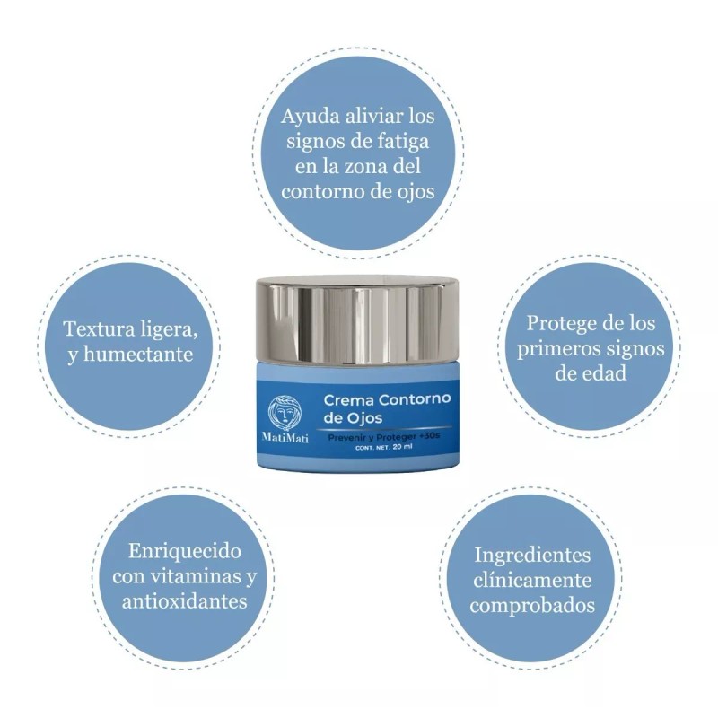 Matimati Crema Contorno Ojos +30años Ácido Hialurónico Matimati 20ml