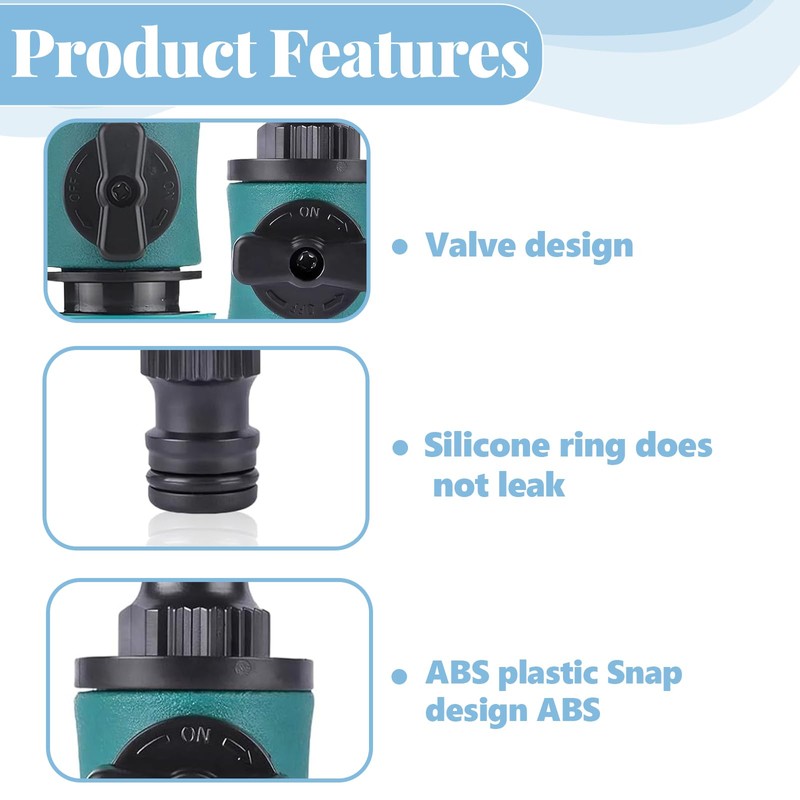 CUVZORA Gardena Regulating Valve, Hose Coupling with Regulating Valve, Garden