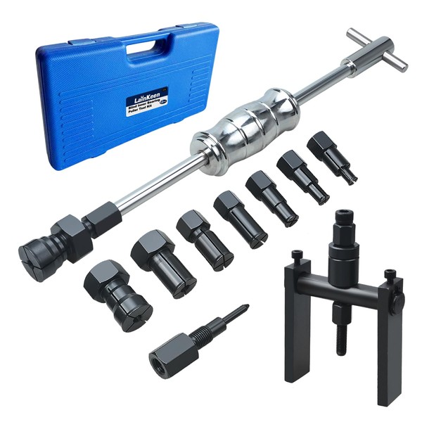 LainKeen 12pcs Motorcycle Blind Inner Bearing Puller Tool Kit, Motorcycle