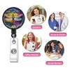 Retractable ID Card Badge Holder with Alligator Clip, Name Nurse