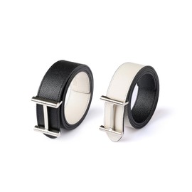 Marc Tchou Women's Leather Belt, black