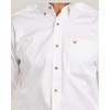 ARIAT Men’s Solid Twill Fitted Shirt White