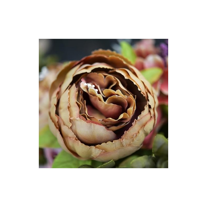 FiveSeasonStuff - Flores Artificiales Peonías de Seda y hortensias para