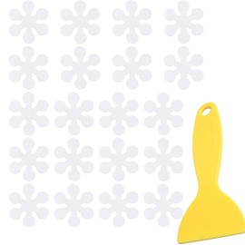DULSPUE Non-Slip Stickers Flowers, Pack of 20 Non-Slip Strips for Bathtub and Shower, Non-Slip Sticker Bathtub, Non-Slip Shower, Shower Mats Shower Non-Slip (8 x 8 cm)