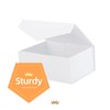 PACKQUEEN Gift Boxes 9x6.5x3.8 Inches, White Gift Box, Bridesmaid Groomsman
