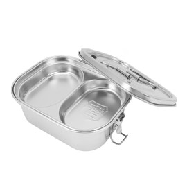 Stainless Steel Lunch Box, Leakproof Box, Insulated Metal Lunch Box, Food Container for Adults, Office, School, Travel (S)