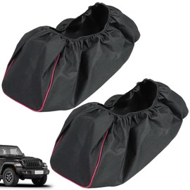 Pack of 2 Winch Cover Waterproof Cover Electric Winch, 600D Material Cover for Cable Winch Protective Cover Winch Protective Cover Electric Winch