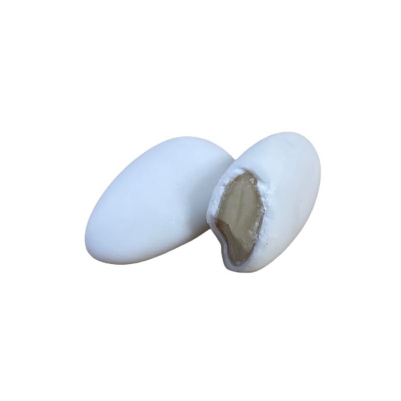 Dulcefina chocolate and Sweets, Italian Almond Confetti White, Thin Shell