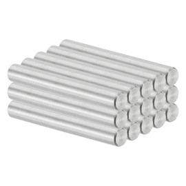 PATIKIL 5mm x 40mm Dowel Pin Stainless Steel, 15 Pcs 304 Stainless Steel Pegs Shelf Pins Rod Support Metal Fasten Elements for Shelves Furniture Fixing Component, Silver