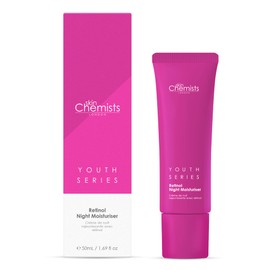 Skin Chemists Retinol Night Moisturiser | With CC Retinol 1%, Hyaluronic Acid 0.1%, Allantoin 0.1%| Protects against fine lines and wrinkles| 50 ml (Night Moisturiser)