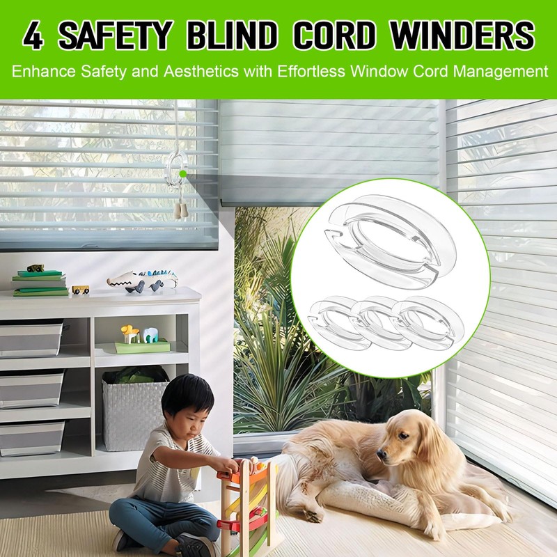 Blind Cord Winder Safety Blind Cord Holder Clear Baby Proof