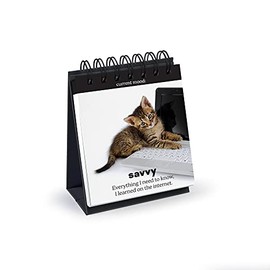 Genuine Fred Daily Cattitude Desktop Flipchart, Assorted